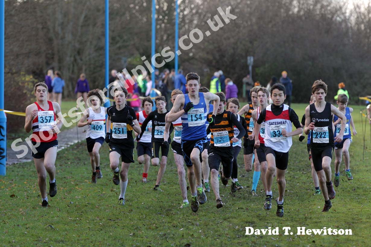 Blue start, Start First North East Harrier League,  Jarrow.
